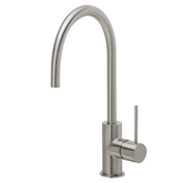 Vivid Slimline Side Lever Sink Phoenix Mixer 220mm Gooseneck- Brushed Nickel
