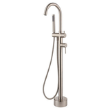 Kaya Floor-Standing Fienza Mixer With Shower Head Brushed Nickel