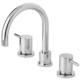 Vivid Pin Lever Phoenix Basin Set Swivel G'Neck Outlet - Chrome