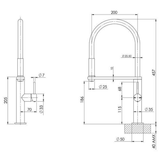 Blix Flexible Hose Sink Phoenix Mixer (Round) - Chrome