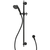 Lillian Fienza Shower On Rail - Matte Black
