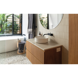 Vivid Slimline Up Wall Basin/Bath Phoenix Mixer Set - Matte Black