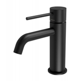 Vivid Slimline Basin Phoenix Mixer Curved Outlet - Matte Black