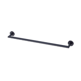 Zola Single Greens Towel Rail 650Mm - Matt Black