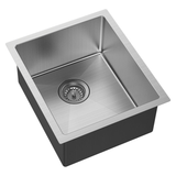 Fienza Hana Single Kitchen Sink Kit Top/Undermount Stainless Steel - 27L
