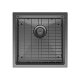 Hana 32L Single Fienza Kitchen Sink - PVD Carbon Metal