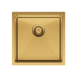 Hana 32L Single Fienza Kitchen Sink - PVD Rugged Brass
