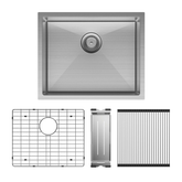 Fienza Hana Single Kitchen Sink Kit Top/Undermount Stainless Steel - 40L