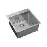 Fienza Hana 42L Laundry Sink 1 Tap Hole Top Mount - Stainless Steel