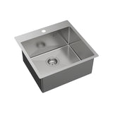 Fienza Hana 42L Laundry Sink 1 Tap Hole Top Mount - Stainless Steel