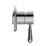 Nero York Shower Mixer With Metal Lever - Chrome