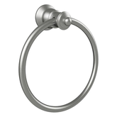 Lillian Fienza Towel Ring - Brushed Nickel