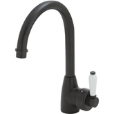 Eleanor Gooseneck Kitchen Sink Fienza Mixer - Matte Black/Ceramic