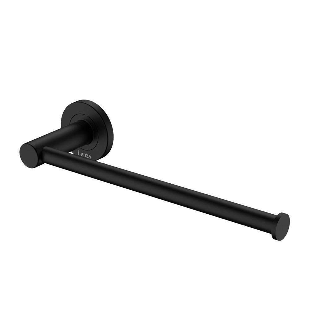 Fienza Kaya Dual Purpose Towel Rail/Toilet Roll Holder - Matte Black