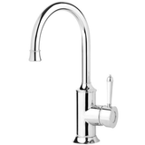 Nostalgia Sink Phoenix Mixer 160mm Gooseneck - Chrome/White