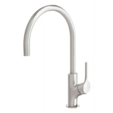 Vivid Slimline Oval Sink Phoenix Mixer 220mm Gooseneck - Brushed Nickel