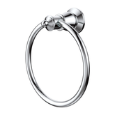 Lillian Fienza Towel Ring - Chrome