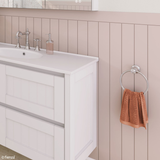 Lillian Fienza Towel Ring - Chrome