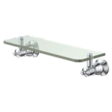 Lillian Glass Fienza Shelf - Chrome