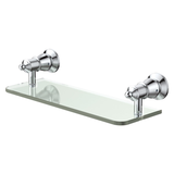 Lillian Glass Fienza Shelf - Chrome