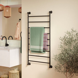 Lillian Heated Fienza Towel Rail 9 Bars 600 X 1208 X 95mm - Matt Black