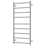 Fienza Isabella Heated Towel Rail 60120 Brushed Nickel 9 Bars 600 X 1200 X 122Mm
