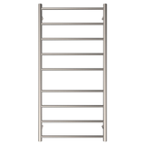 Fienza Isabella Heated Towel Rail 60120 Brushed Nickel 9 Bars 600 X 1200 X 122Mm