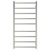 Fienza Isabella Heated Towel Rail 60120 Brushed Nickel 9 Bars 600 X 1200 X 122Mm