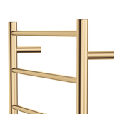 Fienza Isabella Heated Towel Rail 60120 Urban Brass 9 Bars 600 X 1200 X 122Mm
