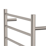 Kaya Round Heated Fienza Towel Rail 4 Bars 600 X 450 X 100mm - Gunmetal