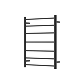 Fienza Isabella Heated Towel Rail 6080 Matte Black 7 Bars 600 X 800 X 122Mm
