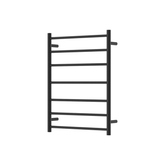 Fienza Isabella Heated Towel Rail 6080 Matte Black 7 Bars 600 X 800 X 122Mm