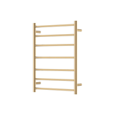 Fienza Isabella Heated Towel Rail 6080 Urban Brass 7 Bars 600 X 800 X 122Mm