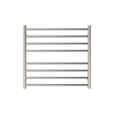Fienza Isabella Heated Towel Rail 7570 Brushed Nickel 8 Bars 750 X 700 X 122Mm