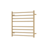 Fienza Isabella Heated Towel Rail 7570 Urban Brass 8 Bars 750 X 700 X 122Mm