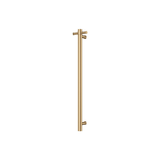 Isabella Vertical Heated Fienza Towel Rail 900 With Optional Hook Urban Brass (1 Bar)