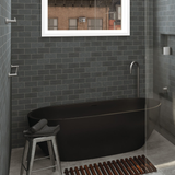 Kaya Single Fienza Towel Rail 900mm - Gunmetal