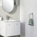 Kaya Hand Fienza Towel Ring - Chrome