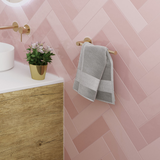 Kaya Dual Purpose Fienza Towel Rail/Toilet Roll Holder - Urban Brass