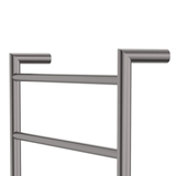 Kaya Round Heated Fienza Towel Rail 9 Bars 600 X 1200 X 100mm - Gunmetal