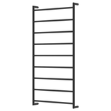 Kaya Round Heated Fienza Towel Rail 9 Bars 600 X 1200 X 100mm - Matt Black