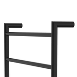 Kaya Round Heated Fienza Towel Rail 9 Bars 600 X 1200 X 100mm - Matt Black