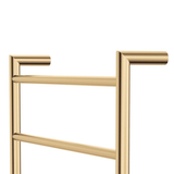 Kaya Round Heated Fienza Towel Rail 9 Bars 600 X 1200 X 100mm - Urban Brass