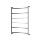 Kaya Round Heated Fienza Towel Rail 6 Bars 600 X 800 X 100mm - Gunmetal