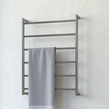 Kaya Round Heated Fienza Towel Rail 6 Bars 600 X 800 X 100mm - Gunmetal