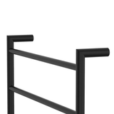 Fienza Kaya Round Heated Towel Rail 6 Bars 600 X 800 X 100mm - Matte Black