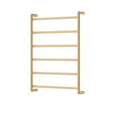 Kaya Round Heated Fienza Towel Rail 6 Bars 600 X 800 X 100mm - Urban Brass