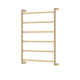 Kaya Round Heated Fienza Towel Rail 6 Bars 600 X 800 X 100mm - Urban Brass