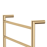 Kaya Round Heated Fienza Towel Rail 6 Bars 600 X 800 X 100mm - Urban Brass