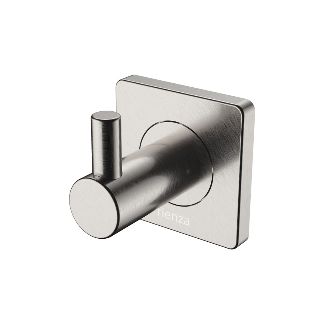 Fienza Sansa Single Robe Hook Brushed Nickel 83204Bn